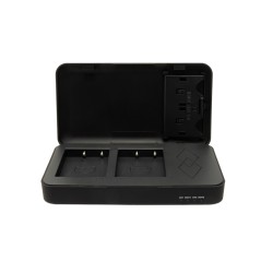 Podwójna ładowarka PATONA do aparatu Fuji NP-W126 FinePix z funkcją powerbanku i miejscem na kartę pamięci