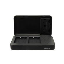 Podwójna ładowarka PATONA do aparatu Fuji NP-W126 FinePix z funkcją powerbanku i miejscem na kartę pamięci