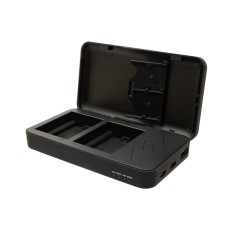 Podwójna ładowarka PATONA do Fuji NP-W235 XT4 X-T4 z funkcją power banku i miejscem na kartę pamięci