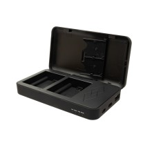 Podwójna ładowarka PATONA do Fuji NP-W235 XT4 X-T4 z funkcją power banku i miejscem na kartę pamięci