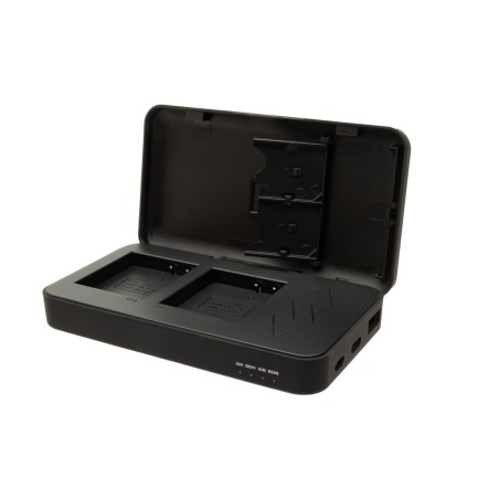 Podwójna ładowarka PATONA do Panasonic DMW-BLG10 DC-TX2 DMC-GF3K DMCGX7 DMC-ZS110 z funkcją powerbanku i miejscem na kartę pami