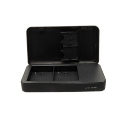 Podwójna ładowarka PATONA do Panasonic DMW-BLK22 DC-S5 G9 GH5 GH5S GH6 z funkcją power banku i miejscem na kartę pamięci