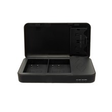 Podwójna ładowarka PATONA do Panasonic DMW-BLK22 DC-S5 G9 GH5 GH5S GH6 z funkcją power banku i miejscem na kartę pamięci