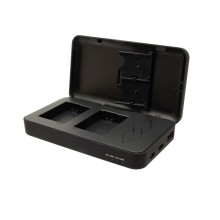 Podwójna ładowarka PATONA do Sony NP-FW50 NEX.3 NEX.5NEX-7 NEX-C3 A33 A55 z funkcją power banku i miejscem na kartę pamięci