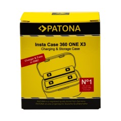 PATONA Podwójne etui ładujące do Insta 360 ONE X3 CINAQBT/A w komplecie. Kabel USB typu C
