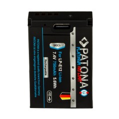 Bateria PATONA Platinum z wejściem USB-C do Canona LP-E12 EOS 100D EOS-M50 EOS-100D