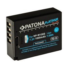 Bateria PATONA Platinum z wejściem USB-C do Fuji NP-W126S FUJIFILM X-H1 FUJIFILM X-Pro3 FUJIFILM X-T100