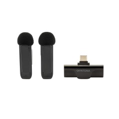 Przypinane mikrofony krawatowe klasy premium PATONA do smartfonów z portem USB-C