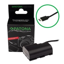 PATONA Adapter Dummy USB-C do Canon LP-E6 LP-E6N LP-E6NH XC10 EOS R, R5, R6, 90D, 80D