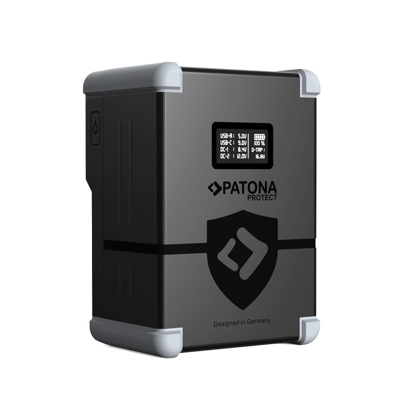 PATONA PROTECT Akumulator V-Mount V99-PD100 99Wh D-Tap USB-C USB-A 2xDC-out OLED
