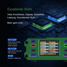 PATONA Premium Ładowarka Wieloportowa Power Delivery 450W 6x USB-C 2x USB-A 1x DC