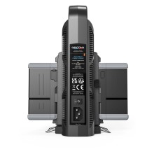 PATONA Platinum Ładowarka 2-kanałowa dla akumulatorów V-Mount 6Ax2 USB-C PD100W z kablem 4-Pin XLR