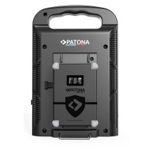 PATONA Platinum Ładowarka 2-kanałowa dla akumulatorów V-Mount 6Ax2 USB-C PD100W z kablem 4-Pin XLR