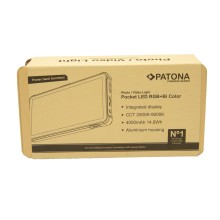 PATONA Premium kieszonkowa lampka LED RGB foto/wideo z dyfuzorem i funkcją powerbanku