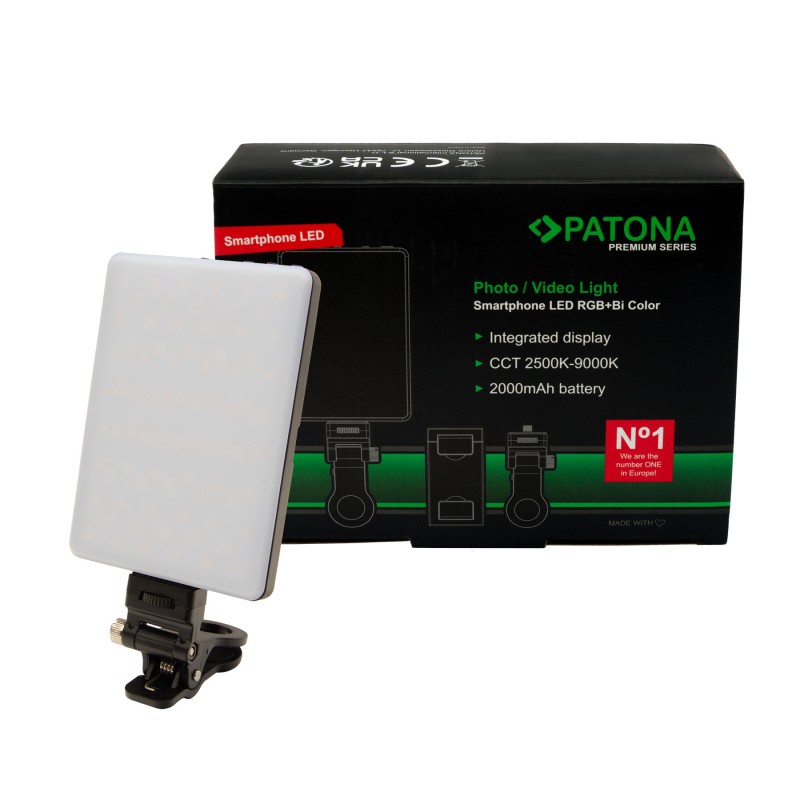 PATONA Premium Lampa LED RGB/Bi-Color do smartfonów