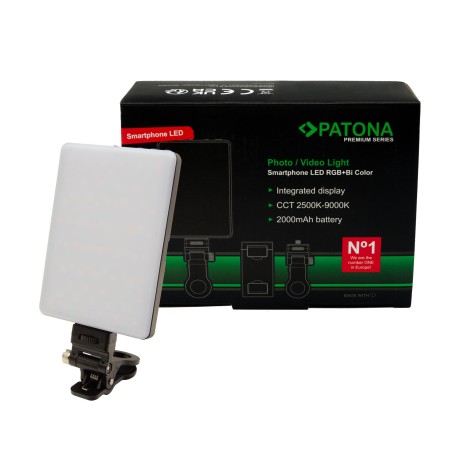 PATONA Premium Lampa LED RGB/Bi-Color do smartfonów