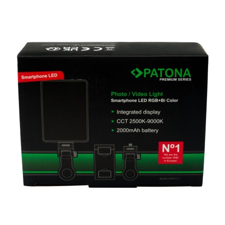 PATONA Premium Lampa LED RGB/Bi-Color do smartfonów