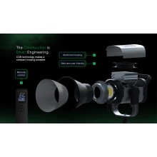 PATONA Premium Lampa COB-200 APRC Bi-Color foto wideo z mocowaniem Bowens i ze sterowaniem z aplikacji PATONA Premium Lampa COB-200 APRC Bi-Color foto wideo z mocowaniem Bowens i ze sterowaniem z aplikacji