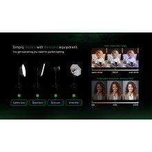 PATONA Premium Lampa COB-200 APRC Bi-Color foto wideo z mocowaniem Bowens i ze sterowaniem z aplikacji PATONA Premium Lampa COB-200 APRC Bi-Color foto wideo z mocowaniem Bowens i ze sterowaniem z aplikacji