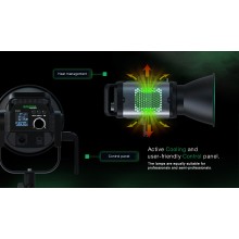 PATONA Premium Lampa COB-200 APRC Bi-Color foto wideo z mocowaniem Bowens i ze sterowaniem z aplikacji PATONA Premium Lampa COB-200 APRC Bi-Color foto wideo z mocowaniem Bowens i ze sterowaniem z aplikacji