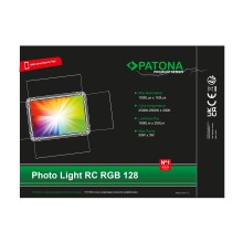 PATONA Premium Lampa LED RGB-128A foto wideo z wrotami i sterowaniem z aplikacji