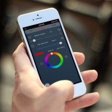 PATONA Premium Lampa LED RGB-128A foto wideo z wrotami i sterowaniem z aplikacji