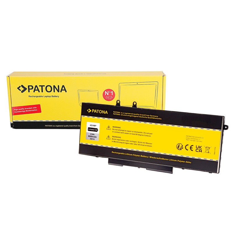 PATONA Bateria do Dell Latitude 5400 / 5500 / 5510 / 5511 / Precision 3541 – 4GVMP PATONA Bateria do Dell Latitude 5400 / 5500 / 5510 / 5511 / Precision 3541 – 4GVMP