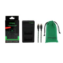 Ładowarka PATONA Premium Twin Performance PD do Fuji NP-W126 HS-30EXR HS-33EXR XPro 1 w tym kabel USB-C