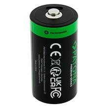 PATONA Premium 2x Akumulatory LR14 Baby C z USB-C i kablem USB-C z 1x do 2x