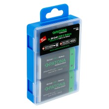 PATONA Premium 2x Akumulatory 9V 6F22 litowe 3600mWh z USB-C i kablem USB-C z 1x do 2x