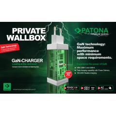PATONA Premium Ładowarka GaN PD35W 1xUSB-C 1xUSB-A PD3.0 QC3.0 biała