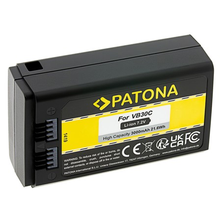 PATONA Bateria VB30, WB100 do lampy błyskowej Godox V1 Pro z USB-C