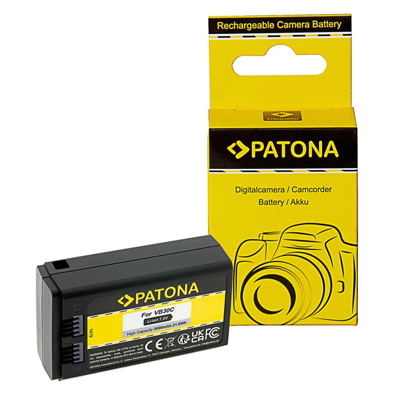 PATONA Bateria VB30, WB100 do lampy błyskowej Godox V1 Pro z USB-C