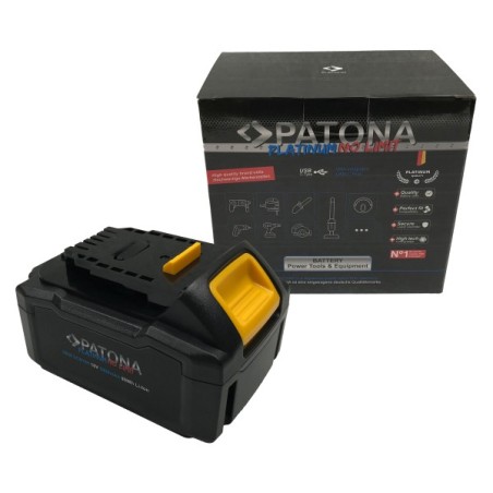 PATONA Platinum 18V Bateria Dewalt DCB184 do serii Dewalt XR z wejściem i wyjściem USB-C PD65W