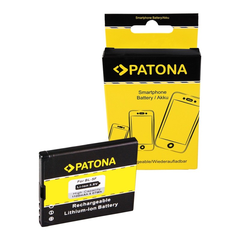 PATONA Bateria f. Nokia BL-5F 6210 Navigator 6210S 6710 6290 E65 N93i N95 PATONA Bateria f. Nokia BL-5F 6210 Navigator 6210S 6710 6290 E65 N93i N95