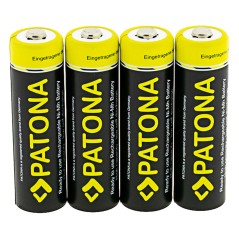 PATONA 4x akumulatorki paluszki AA LR6 2450mAh w pudełku do przechowywania/transportu