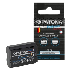 PATONA Platinum Akumulator do Fuji FinePix NP-W235 XT-4 XT4 z wejściem USB-C