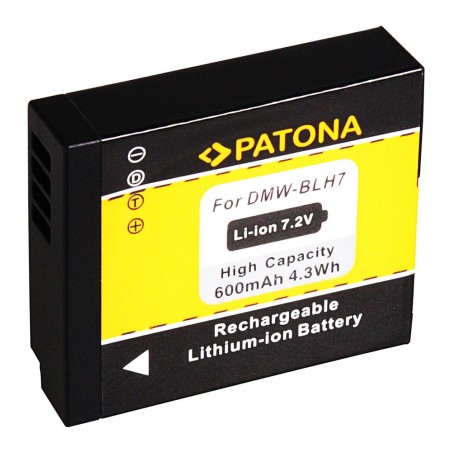 PATONA Bateria f. Panasonic DMC-GM1 DMW-BLH7E GM1 BLH7E