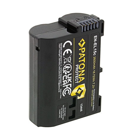 PATONA PROTECT Akumulator EN-EL15C do Nikon Z5 Z5II Z6 Z6II Z6III Z7 Z8 ZF D500 D800 D850 D7000 D7100 D7200 VFB12802