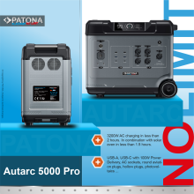 PATONA Platinum Powerstation Autarc 5000 Pro / 5120Wh PD100W USB-C USB-A QC AC DC / LiFePO4 PATONA Platinum Powerstation Autarc 5000 Pro / 5120Wh PD100W USB-C USB-A QC AC DC / LiFePO4