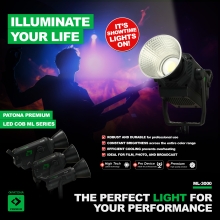 PATONA Premium Profesjonalna lampa foto-wideo LED 300W COB ML-3000 z mocowaniem Bowens + torba transportowa
