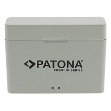 PATONA Premium Dual Etui ładujące do DJI Osmo Action 3, 4 i 5 (z kablem USB-C)