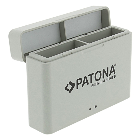 PATONA Premium Dual Etui ładujące do DJI Osmo Action 3, 4 i 5 (z kablem USB-C)