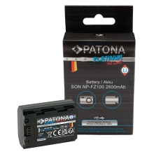 PATONA Platinum Akumulator Sony NP-FZ100 A7 III A7M3 Alpha 7 III A7 R III A7RM3 Alpha 7 R III A9 Alpha 9 z wejściem USB-C