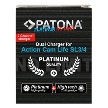PATONA Platinum Ładowarka Dual Charger do PATONA Action Cam Life SL3 i SL4