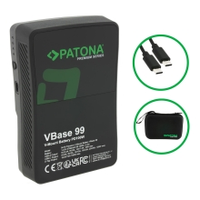 PATONA Premium Akumulator V-Mount VBase 99 PD100 99Wh USB-C USB-A D-Tap PATONA Premium Akumulator V-Mount VBase 99 PD100 99Wh USB-C USB-A D-Tap