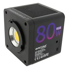 PATONA Premium Lampa LED RGB SL-C80R – 80W do fotografii i wideo + adapter Bowens