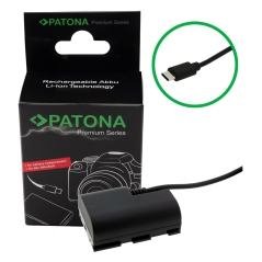 PATONA Adapter Dummy USB-C Canon LP-E6P LPE6P do EOS R5 R5 Mark II R6 /R6 Mark II