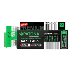 PATONA Premium AA Mignon LR06 – 10x baterii alkalicznych 1.5V