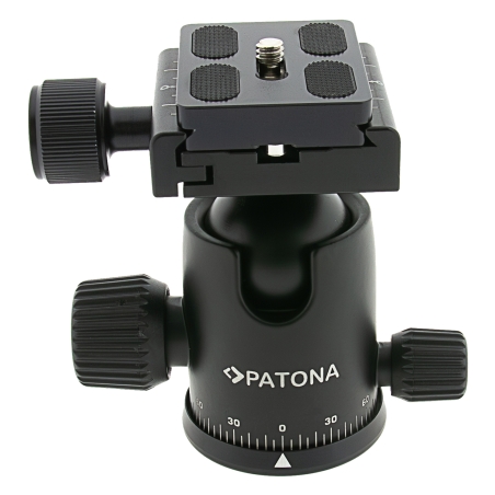 PATONA Premium PBH36 – Aluminiowa głowica kulowa 36 mm z funkcją panoramiczną i regulacją tarcia